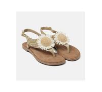 Lazamani Zehensandalen in Beige - Größe 36 | Damen Sandalen