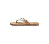 Zehentrenner LAZAMANI "Lazamani Zehensteg Leder/Textil", Damen, Gr. 41, beige, Leder, Textil, Schuhe Zehentrenner (65943007-41) beige