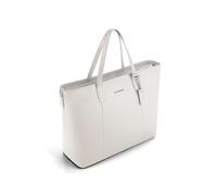 Lazarotti Shopper-Tasche Bologna – Leder, abnehm- und längenverstellbare Trageriemen, 31 cm, Beige