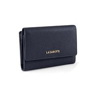 Lazarotti Bologna große Leder Damen-Geldbörse | großes Reißverschlussfach, 15 Kartenfächer, RFID-Schutz | 14 x 10 x 3,5 cm (2 Breiten einstellbar)