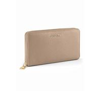 Lazarotti Bologna große Leder Geldbörse Damen | großes Reißverschlussfach, 16 Kartenfächer, Münzfach, RFID-Schutz | 19 x 4 x 10 cm