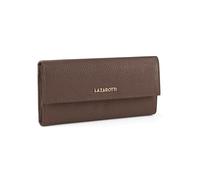 Lazarotti Bologna große Leder Geldbörse Damen | mit Druckknopf, großem Reißverschlussfach, 12 Kartenfächer, RFID-Schutz | 19 x 10 x 3 cm (2 Breiten einstellbar)