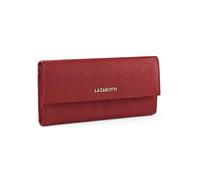 Lazarotti Bologna große Leder Geldbörse Damen | mit Druckknopf, großem Reißverschlussfach, 12 Kartenfächer, RFID-Schutz | 19 x 10 x 3 cm (2 Breiten einstellbar)