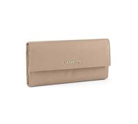 Lazarotti Bologna große Leder Geldbörse Damen | mit Druckknopf, großem Reißverschlussfach, 12 Kartenfächer, RFID-Schutz | 19 x 10 x 3 cm (2 Breiten einstellbar)