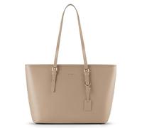 Lazarotti Bologna großer Damen Shopper aus Echt-Leder | Tote Bag mit längenverstellbaren Trägern | Schultertasche 35 cm
