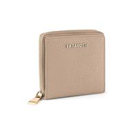 Lazarotti Damengeldbörse Bologna, Leder, kompakt, 6 Karten, RFID-Schutz, Beige 10 cm