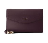 Lazarotti Bologna Leder Clutch | 23 cm mittelgroße Damen Umhängetasche | Hand-Tasche mit abnehmbarem & verstellbarem Schulterriemen