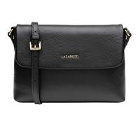 Lazarotti Bologna Leather Flap Crossbody Bag Black
