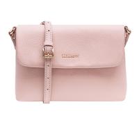 Lazarotti Bologna Leather Flap Crossbody Bag Pink
