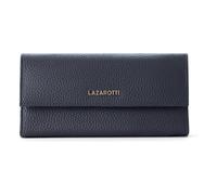 Lazarotti Geldbörse Bologna Damen Leder 19 cm 12 Kartenfächer RFID-Schutz Blau