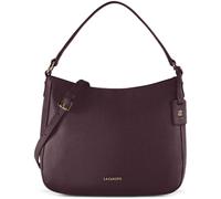 Lazarotti Schultertasche Bologna Echtleder 27 cm abnehm- und längenverstellbarer Trageriemen Burgund