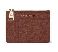 Kartenetui LAZAROTTI "Bologna Leather Schlüsseletui Cardholder Leder 11,5 cm mit Air", Damen, blau, Leder, Kleinlederwaren (96433849-0) blau