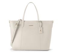 Lazarotti Shopper-Tasche Bologna – Leder, abnehm- und längenverstellbare Trageriemen, 31 cm, Beige