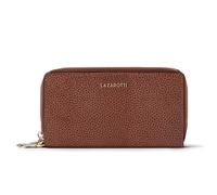 Lazarotti Bologna Leather XL Double Zip-Around Geldbörse RFID Leder 20 cm braun