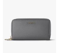 Lazarotti Geldbörse Bologna – Leder, RFID-Schutz, 20 cm, Grau