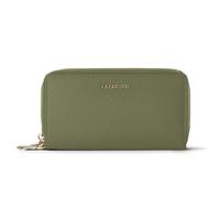 Geldbörse LAZAROTTI "Bologna Leather XL Double Zip-Around Geldbörse RFID Leder 20 cm", Damen, grün (oliv), Leder, Kleinlederwaren (78189511-0) oliv
