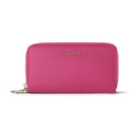 Geldbörse LAZAROTTI "Bologna Leather XL Double Zip-Around Geldbörse RFID Leder 20 cm", Damen, pink, Leder, Kleinlederwaren (93842909-0) pink