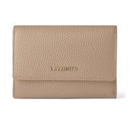 Lazarotti Geldbörse Bologna – Leder, 15 Kartenfächer, RFID-Schutz, Reißverschlussfach, 14 cm beige