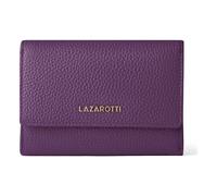 Geldbörse LAZAROTTI "Bologna Leather XL Geldbörse mit Zip-Around Fach Leder 14 cm", Damen, lila, Leder, Kleinlederwaren (54777430-0) lila