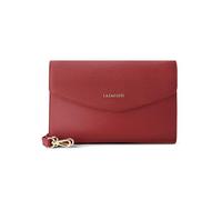 Lazarotti Bologna Leder Clutch | 23 cm mittelgroße Damen Umhängetasche | Hand-Tasche mit abnehmbarem & verstellbarem Schulterriemen