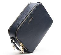 Lazarotti Bologna Leder Umhängetasche Damen | verstellbarer Schultergurt & 2 Hauptfächer | mittelgroße Crossbody Bag | Schultertasche 21 cm