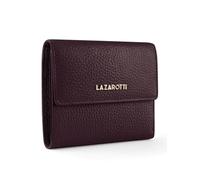 Lazarotti Bologna mittelgroße Leder Geldbörse Damen | mit Druckknopf, 8 Kartenfächer, Münzfach, RFID-Schutz | 12 x 10 x 3 cm (2 Breiten einstellbar)