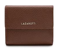 Lazarotti Bologna mittelgroße Leder Geldbörse Damen | mit Druckknopf, 8 Kartenfächer, Münzfach, RFID-Schutz | 12 x 10 x 3 cm (2 Breiten einstellbar)