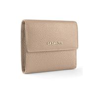 Lazarotti Bologna mittelgroße Leder Geldbörse Damen | mit Druckknopf, 8 Kartenfächer, Münzfach, RFID-Schutz | 12 x 10 x 3 cm (2 Breiten einstellbar)