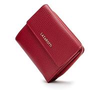 Lazarotti Bologna mittelgroße Leder Geldbörse Damen | mit Druckknopf, Reißverschlussfach, 9 Kartenfächer, RFID-Schutz | 12 x 10 x 4 cm