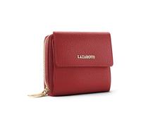 Lazarotti Bologna mittelgroße Leder Geldbörse Damen | mit Druckknopf, Reißverschlussfach, 9 Kartenfächer, RFID-Schutz | 12 x 10 x 4 cm