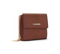 Lazarotti Bologna mittelgroße Leder Geldbörse Damen | mit Druckknopf, Reißverschlussfach, 9 Kartenfächer, RFID-Schutz | 12 x 10 x 4 cm