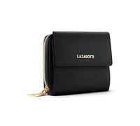 Lazarotti Bologna mittelgroße Leder Geldbörse Damen | mit Druckknopf, Reißverschlussfach, 9 Kartenfächer, RFID-Schutz | 12 x 10 x 4 cm