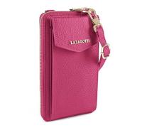 Lazarotti Geldbörse & Handytasche Bologna XL Leder - 16 Kartenfächer, RFID-Schutz, 11×3,5×19 cm pink
