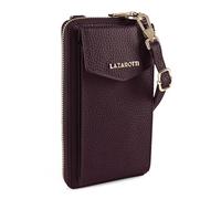 Lazarotti Geldbörse & Handytasche Bologna – Zip-Around Leder 19 cm – RFID-Schutz – Rot