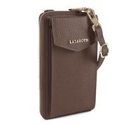 Lazarotti Geldbörse Handytasche Bologna – Leder, Zip-Around, 19 cm braun