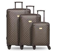 Lazarotti Koffer-Set 3-teilig | 3er Trolley Set S 55 cm + M 66 cm + L 79 cm | leichtes hybrides Material mit Logo Druck & Eckenschutz | 4 Doppelrollen & TSA-Schloss für Damen & Herren (Palermo)