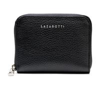 Lazarotti Milano Leather Geldbörse Leder 13,5 cm schwarz
