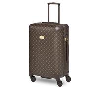 Lazarotti mittlerer Ckeck-in Koffer|Mittelgroßer M Trolley 49 x 29 x 66 cm | leichtes hybrides Material mit Logo Druck & Eckenschutz | 4 Doppelrollen & TSA-Schloss für Damen & Herren (Palermo)