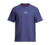 T-Shirt HUGO UNDERWEAR "Laze T-Shirt", Herren, Gr. M, blau (medium blau 422), Jersey, Obermaterial: 95% Baumwolle, 5% Elasthan, casual, regular fit, Rundhals, Kurzarm eingesetzt normaler Saum, Shirts,