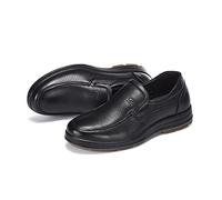 LAZIRO Business-Casual-Herrenschuhe Aus Weichem Leder Mit Runder Zehe for Herren (Color : Noir, Size : 42 EU)