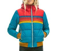 LAZIRO Damen Herbst Und Winter Casual Hooded Drucken Schlank Kurz Elegant Pendler ReißVerschluss Jacke Taschen