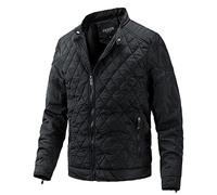 LAZIRO Jacke MäNner Herbst Und Winter Neue Feste Farbe Stehkragen Jacke MäNner Casual Jacke DüNne Baumwolle Jacke MäNner