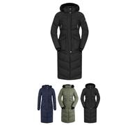 Lazura - Thermomantel Sophia - Wintermantel für Damen - wattierter Reitmantel - Steppmantel mit abnehmbarer Kapuze - atmungsaktiv, wind- & wasserabweisend - Mantel in Schwarz - Gr. XXL