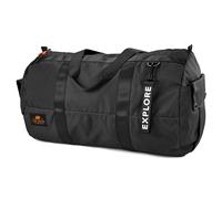 Lazy Bear Reisetasche Herren 32L | Faltbare Weekender & Duffle Bag aus robustem Material | skandinavisches Design | Ideal als Sporttasche und Reisetasche | Farbe Schwarz