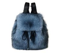 Lazy Little Rucksack aus Kunstpelz für Frauen - Mini-Schultertasche aus Plüsch | trendiger Rucksack für Alltag, Schule, Wandern | und leichter Handtaschenrucksack