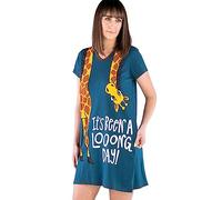 Lazy One Nachthemd für Damen aus Baumwolle, mit originellem Motiv und