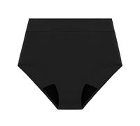 Lazzboy Badeshorts Damen Bauchweg Einfarbig Bikinihosen Perioden Bikini Hose Menstruations Badeanzug High Waist Bikinihose Basic Slip Period Bademode Zum Schwimmen Strand (Schwarz,3XL)