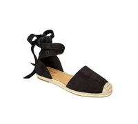 Lazzboy Espadrilles Für Damen Keilabsatz Sandalen Plateau Wedges Sandaletten Mit Geschlossene Sommerschuhe Sommer Pumps Frauen Schuhe Keilsandalen Absatz Espandrillos (Schwarz,40)