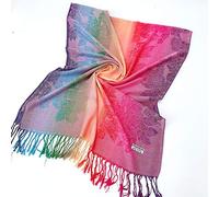 Lazzboy Frauen Lady Fashion Folk-custom Retro Quaste Schal Wrap Travel Schals Damen Pashmina Stola Für Schultertuch Eleganter Mit Floralem Muster In Vielen Farben(T)