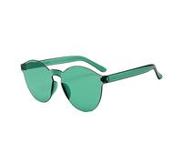 Lazzboy Frauen Männer Mode Klar Retro Sonnenbrillen Outdoor Rahmenlose Brillen Vintage Polarisierte Sonnenbrille Für Damen Herren Schutz Ultraleicht Rahmen(D)